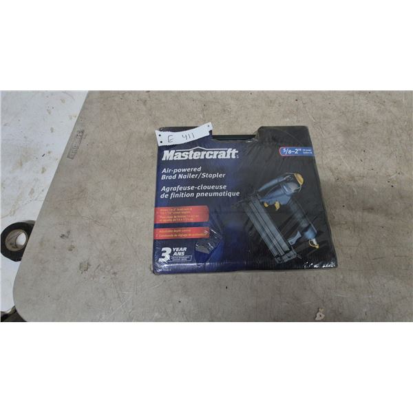 Mastercraft Air-Powered Brad Nailer/Stapler, 5/8”-2” Brad Nails and 1/2”-1 1/2” Staples