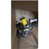 Image 3 : Assorted Electrical and Soldering Tools: Box of Wire Spools, Power Strips, Soldering Irons