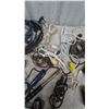 Image 6 : Assorted Electrical and Soldering Tools: Box of Wire Spools, Power Strips, Soldering Irons