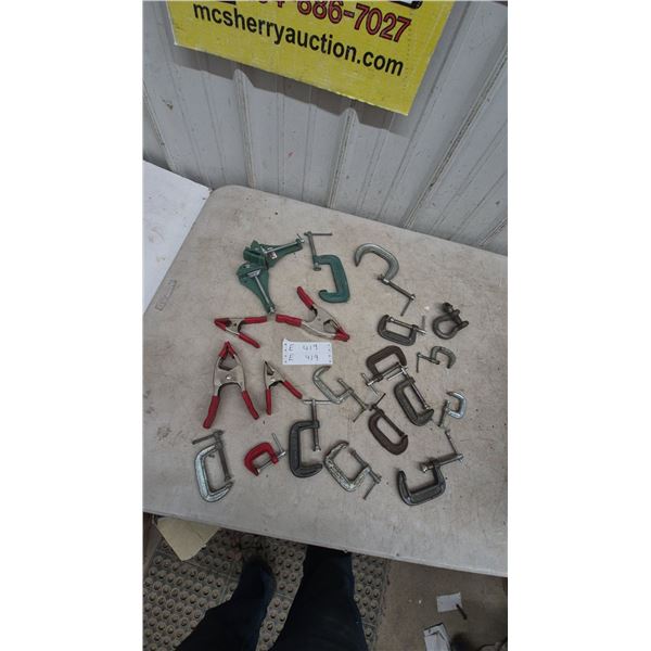 Assorted Clamps