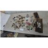Image 1 : Assorted Vintage Cabinet and Door Hardware: Brass Handles, White Ceramic Knobs, Locks