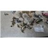 Image 7 : Assorted Vintage Cabinet and Door Hardware: Brass Handles, White Ceramic Knobs, Locks
