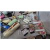 Image 2 : Storagectub of Assorted Paint Rollers, Brushes, and Applicators, including AMFAB 9 1/2” Rollers