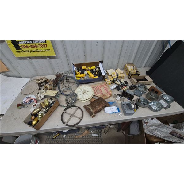 Electrical Supplies: Hubbell Receptacles, Plugs, Outlets, Boxes, Wire