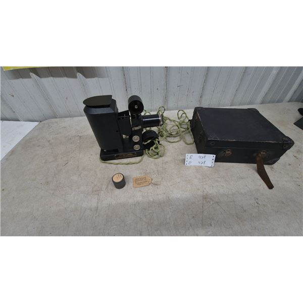 Spencer Lens Co. Delineascope Model No. 1, 110 Volts-200 Watts, Case, and Film Can