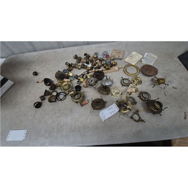 Assorted, Aladdin Lamp, and Other Lamp Parts, Burners
