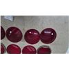 Image 3 : 11 Vintage Red Glass Lenses: 1/2. Glass. 1/2 plastic. 8” diameter