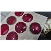 Image 5 : 11 Vintage Red Glass Lenses: 1/2. Glass. 1/2 plastic. 8” diameter