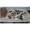 Image 1 : Assorted Oil Lamp Burners and Wicks, Brass and Metal, Various Styles and Sizes