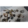 Image 6 : Assorted Oil Lamp Burners and Wicks, Brass and Metal, Various Styles and Sizes