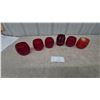 Image 1 : Six Red Glass. Lantern fonts