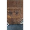 Image 6 : Carved Wood. Gingerbread Mantle Clock with Brass Face and Pendulum, front glass gone