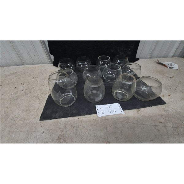 12 Clear Glass Lantern. Fonts