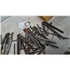 Image 6 : Assorted Chisels, Drills, Punches, Screwdrivers, and Eyelet Pliers in Wood Box