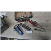 Image 1 : Mastercraft Stubby Combination Wrench Set, Husky Sockets ratchet 1/4." 3/8." 1/2”