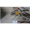 Image 6 : Assorted Pliers and Wrenches: Channel Lock, Needle Nose, Adjustable, Pipe