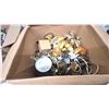 Image 2 : Two Boxes of Lamp Sockets and Parts, Brass Sockets, Wiring, and More. Most Vintage