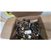 Image 7 : Two Boxes of Lamp Sockets and Parts, Brass Sockets, Wiring, and More. Most Vintage