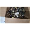Image 8 : Two Boxes of Lamp Sockets and Parts, Brass Sockets, Wiring, and More. Most Vintage