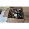 Image 9 : Two Boxes of Lamp Sockets and Parts, Brass Sockets, Wiring, and More. Most Vintage