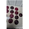 Image 4 : 25 Red Glass. And plastic 5” diameter
