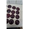 Image 2 : Lot of 25 Red Glass and plastic Lenses. 5” diameter