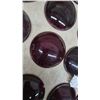 Image 6 : Lot of 25 Red Glass and plastic Lenses. 5” diameter