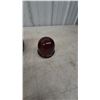 Image 5 : Four Red Glass Light Covers:and lantern fonts