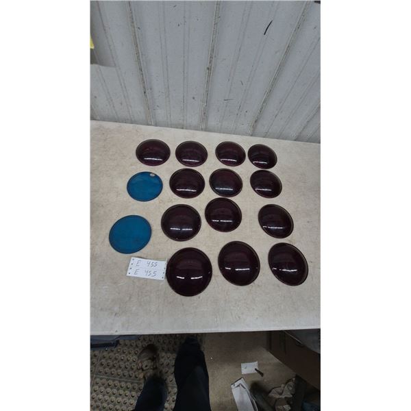 Lot of 15 Lenses. Glass and plastic. 5” diameter