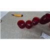 Image 5 : 6 Assorted Red Glass Lantern Globes