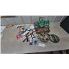 Image 1 : Assorted Craft and Household Lot: Beads, Buttons, Steel Wool, Shoelaces