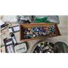 Image 3 : Assorted Craft and Household Lot: Beads, Buttons, Steel Wool, Shoelaces