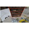 Image 4 : Orange Multi-Drawer Small Parts Organizer Cabinet with Hardware, Hinges