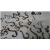 Image 6 : Assorted Vintage and Antique Hooks: Cast Iron, Brass, and Steel Coat Hooks