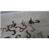Image 7 : Assorted Vintage and Antique Hooks: Cast Iron, Brass, and Steel Coat Hooks