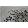 Image 8 : Assorted Vintage and Antique Hooks: Cast Iron, Brass, and Steel Coat Hooks