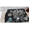 Image 5 : Assorted Glass Jar Lids and 4 Glass jugs: 2 Amber, 1 Green, 1 Brown