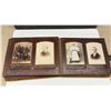 Image 14 : Antique Victorian Velvet-Covered Photograph Album with Diamond Mirror and Metal Clasp, Late 19th