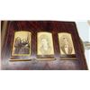 Image 16 : Antique Victorian Velvet-Covered Photograph Album with Diamond Mirror and Metal Clasp, Late 19th