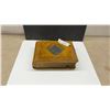 Image 1 : Antique Victorian Velvet-Covered Photograph Album with Diamond Mirror and Metal Clasp, Late 19th