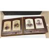 Image 4 : Antique Victorian Velvet-Covered Photograph Album with Diamond Mirror and Metal Clasp, Late 19th