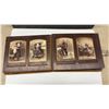 Image 8 : Antique Victorian Velvet-Covered Photograph Album with Diamond Mirror and Metal Clasp, Late 19th