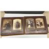 Image 9 : Antique Victorian Velvet-Covered Photograph Album with Diamond Mirror and Metal Clasp, Late 19th