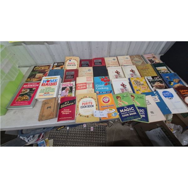 Vintage Cookbooks: Purity, Good Cooking, Blue Ribbon, Microwave, Home Remedies