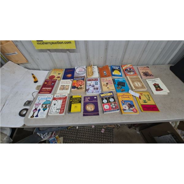 Collection of Antique and Collectible Price Guides: books Watches, Coins, Glassware, toys