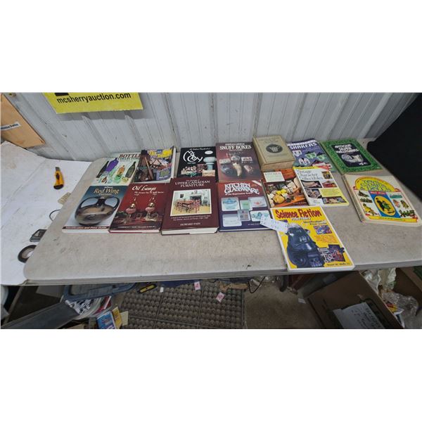 Collection of 15 Antique and Collectible Reference Books: Bottle Collecting, Red Wing Pottery
