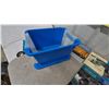 Image 5 : Assorted Books and Blue Plastic Bin