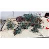 Image 8 : Assorted Christmas Decor: Santa Figures, Tinsel Garland, Angel Tree Topper, Lights, Ornaments