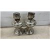 Image 3 : Four Antique Nickel-Plated Kerosene Aladdin Oil Lamps with Pierced Bases, No Chimneys