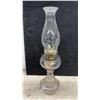Image 3 : Three Clear Glass Kerosene Oil Lamps With Chimneys